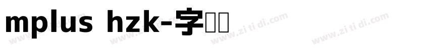 mplus hzk字体转换